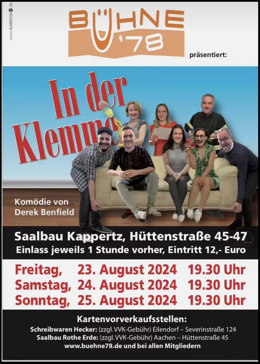 Kategorie: Verein Bühne 78 - "In der Klemme"