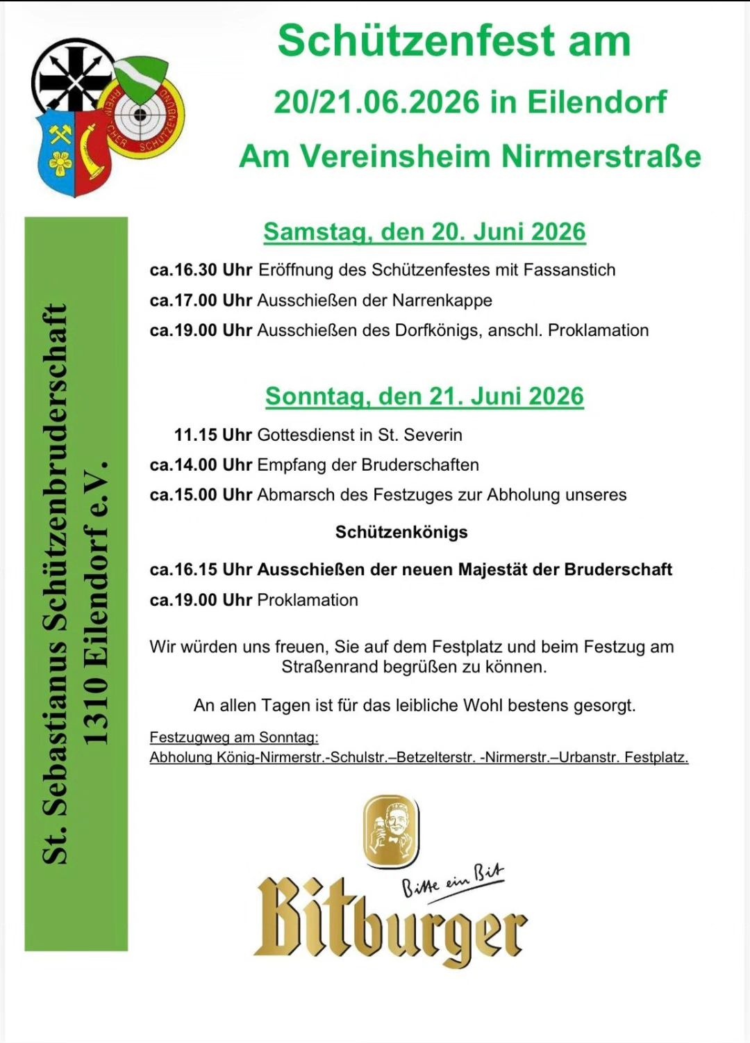 Kategorie: Verein Schützenfest- St. Sebastianus Schützenbruderschaft